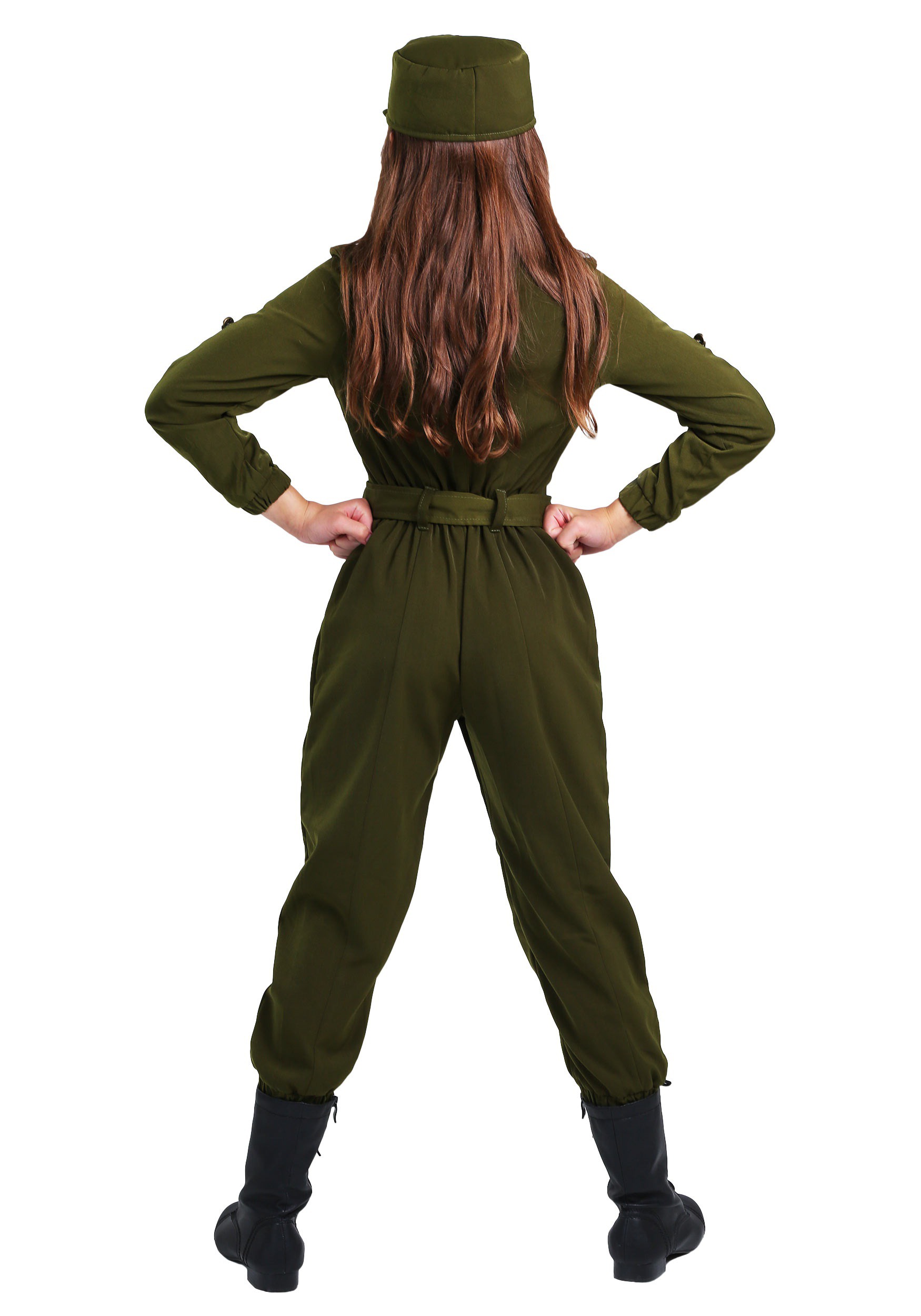 Army Flightsuit Costume For Girls , Uniform Costumes