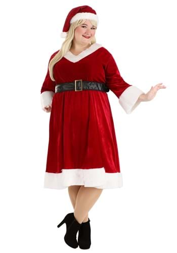 Click Here to buy Plus Size Santa Claus Sweetie Costume from HalloweenCostumes, CDN Funds & Shipping