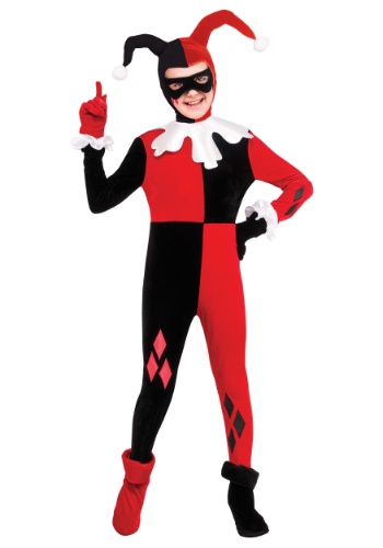 Click Here to buy Kids Harley Quinn Jumpsuit Costume from HalloweenCostumes, CDN Funds & Shipping