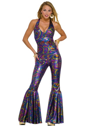 Click Here to buy Sexy Disco Jumpsuit from HalloweenCostumes, CDN Funds & Shipping