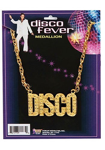 Click Here to buy Gold Disco Necklace from HalloweenCostumes, CDN Funds & Shipping