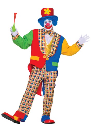 Adult Clown Costume - Mens Clown Halloween Costumes