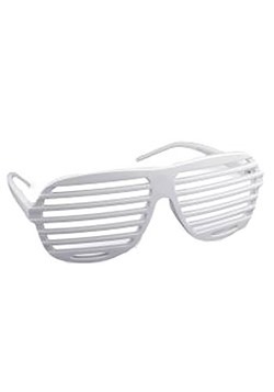 White 80s Glasses