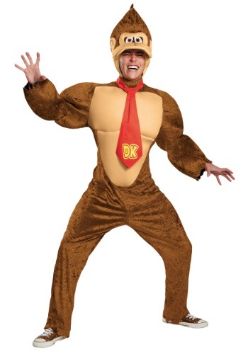 Click Here to buy Adult Deluxe Donkey Kong Costume from HalloweenCostumes, CDN Funds & Shipping