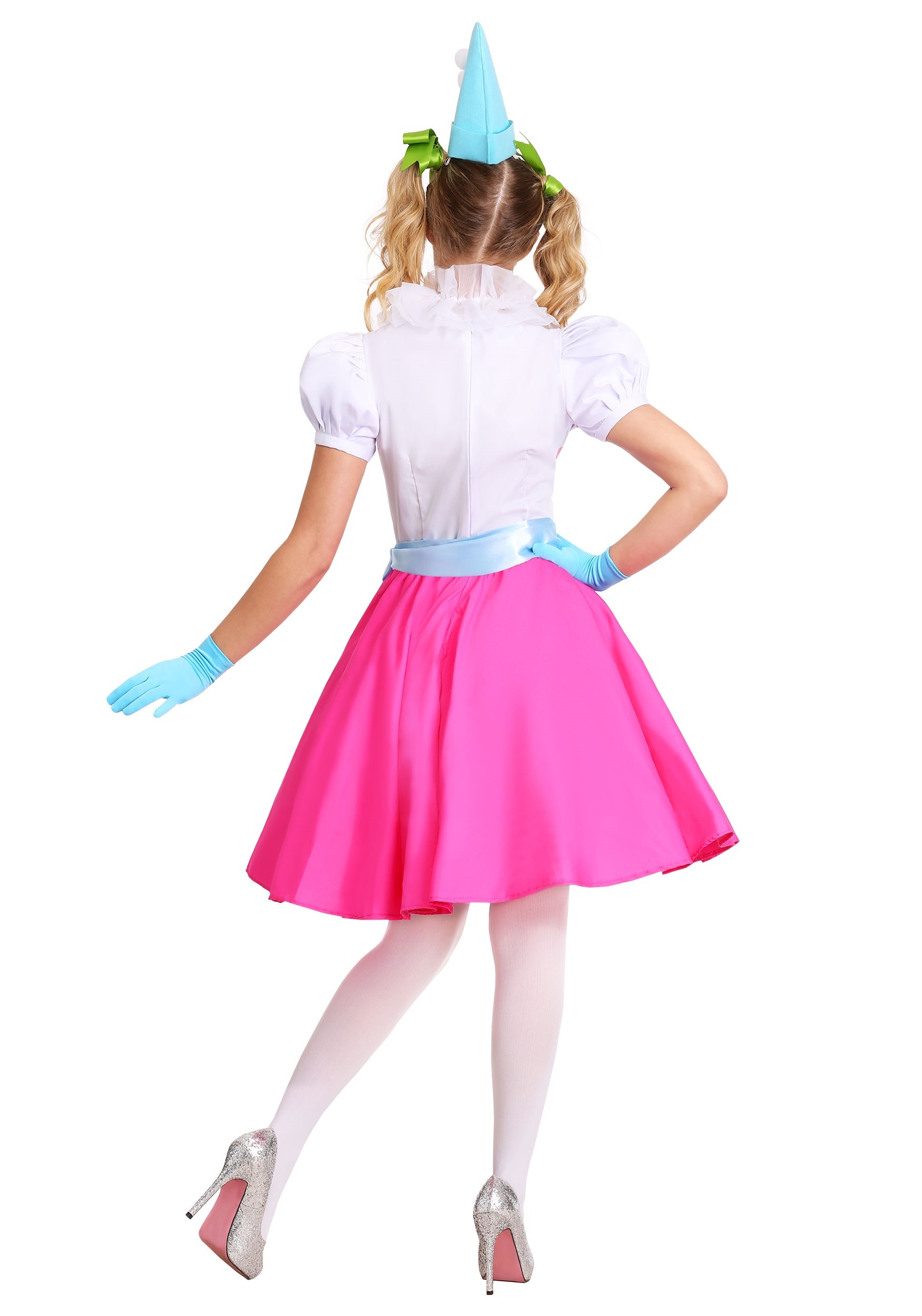 Cotton Candy Clown Costume for Women