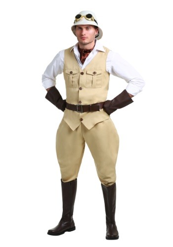 Click Here to buy Mens Safari Hunter Costume from HalloweenCostumes, CDN Funds & Shipping