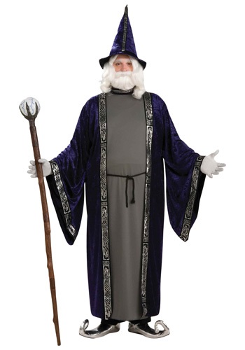 Click Here to buy Mens Wizard Plus Size Costume from HalloweenCostumes, CDN Funds & Shipping