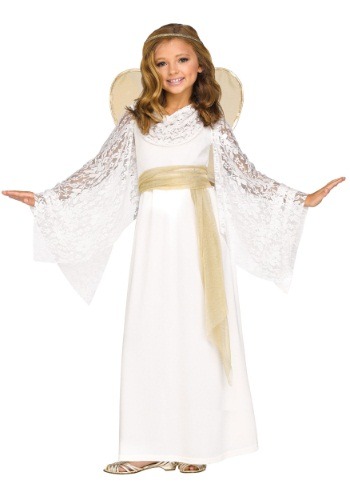 Click Here to buy Girls Angelic Maiden Costume from HalloweenCostumes, CDN Funds & Shipping
