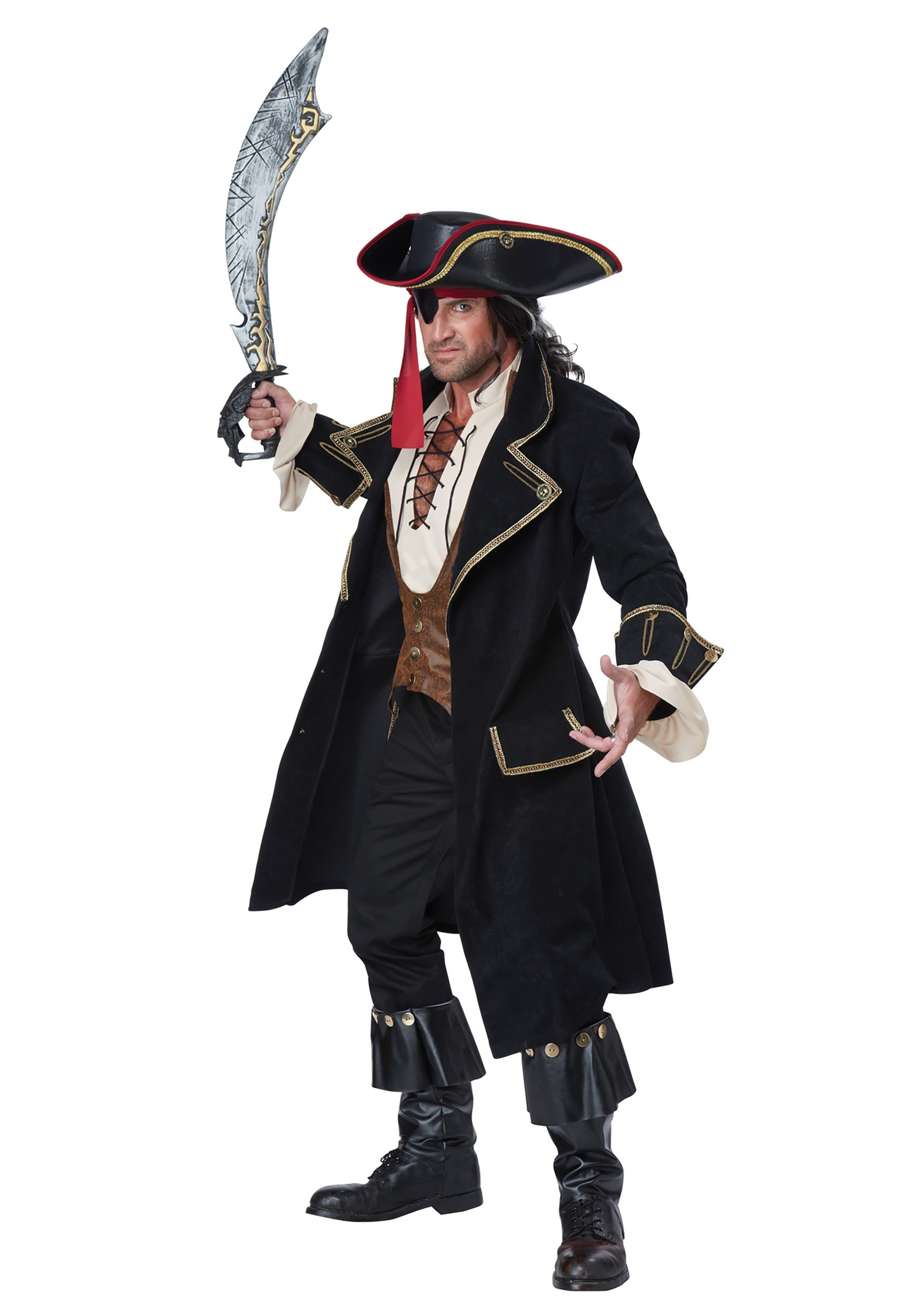 Adult Deluxe Pirate Captain Costume 6394
