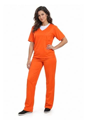 Women's Orange Prisoner Costume upd