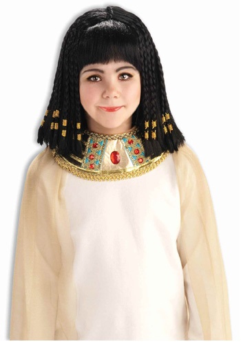 Click Here to buy Queen of the Nile Wig for Girls from HalloweenCostumes, CDN Funds & Shipping