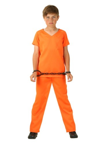 Click Here to buy Orange Prisoner Kids Costume from HalloweenCostumes, CDN Funds & Shipping