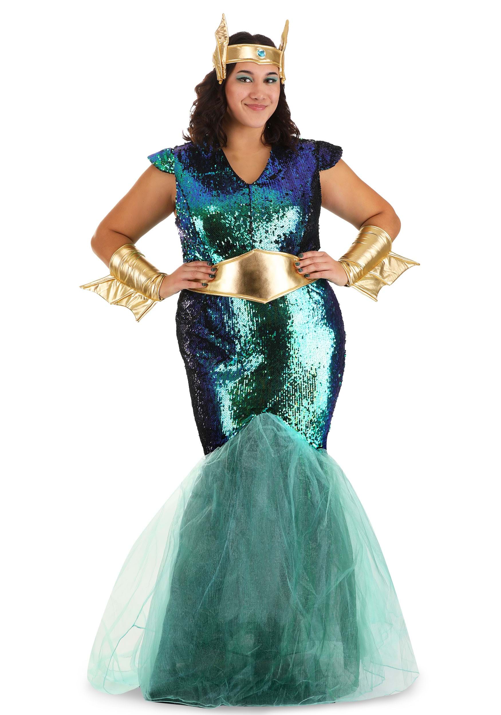 Sea Siren Plus Size Costume for Women