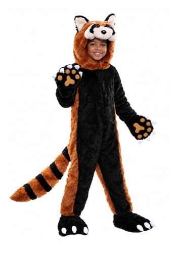 Kid's Cozy Red Panda Costume New main
