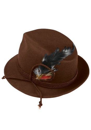 Click Here to buy Brown Oktoberfest Hat from HalloweenCostumes, CDN Funds & Shipping