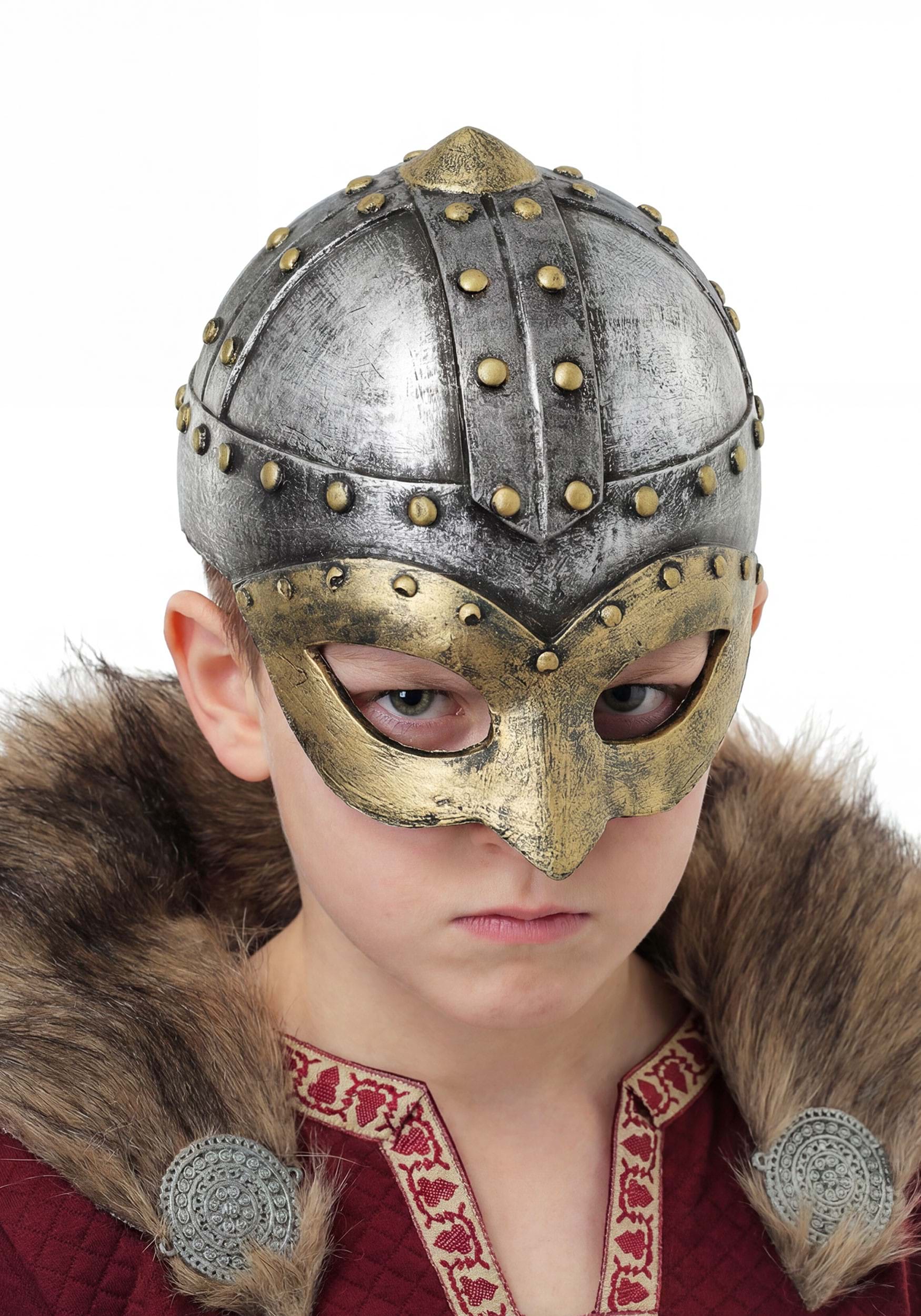 Battle Viking Costume Helmet for Kids
