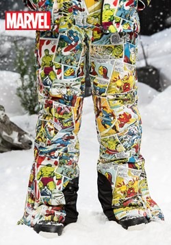 Kids Marvel Retro Comic Snow Pants
