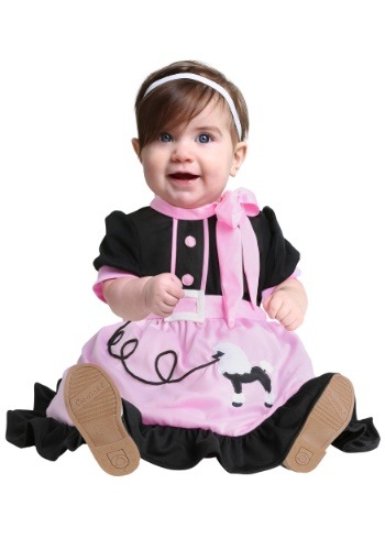 Click Here to buy 50s Poodle Skirt Costume for Babies from HalloweenCostumes, CDN Funds & Shipping