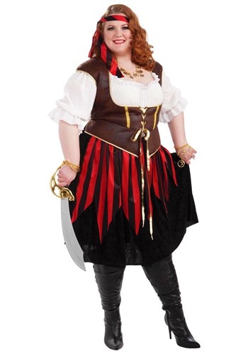 Click Here to buy Plus Size Pirate Lady Costume from HalloweenCostumes, CDN Funds & Shipping
