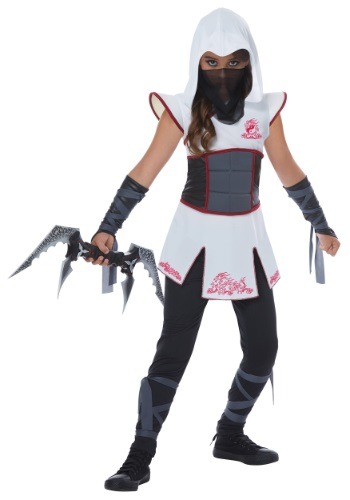 Click Here to buy White Ninja Girls Costume from HalloweenCostumes, CDN Funds & Shipping