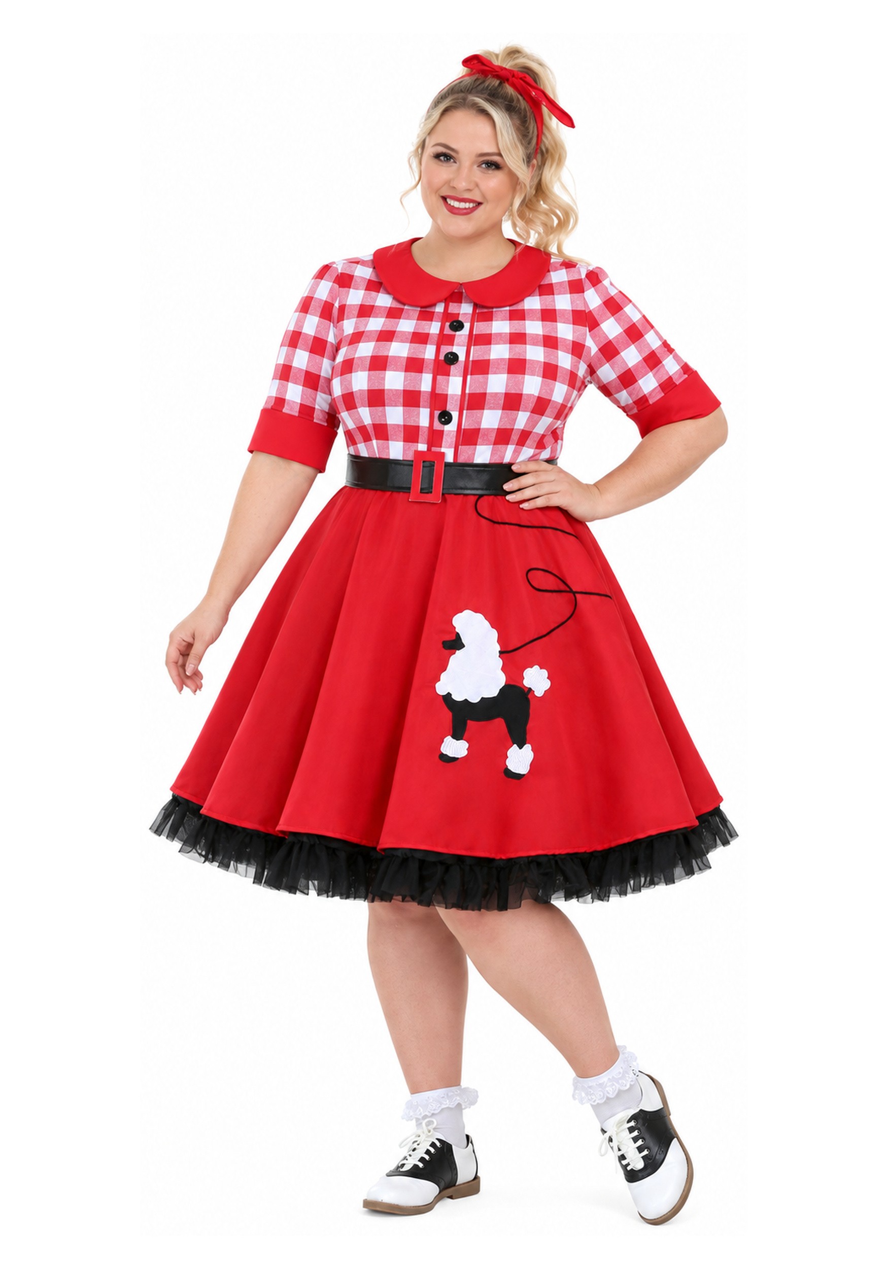 Plus Size Women's 50s Sock Hop Darling Costume