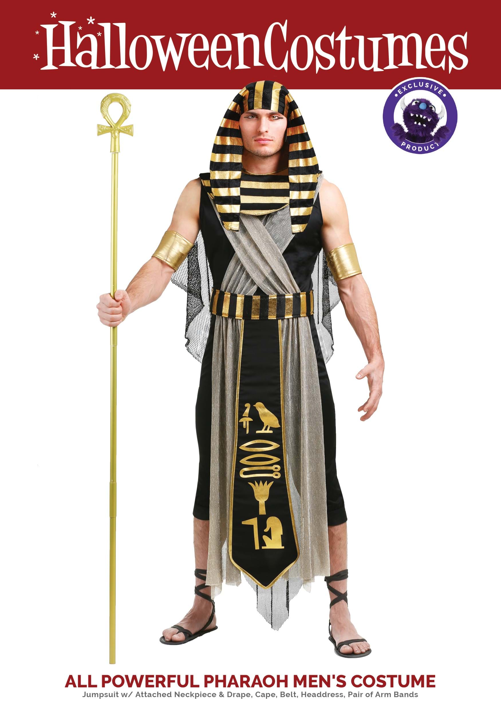 All Powerful Pharaoh Costume For Men
