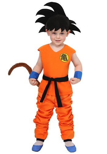 Click Here to buy Dragon Ball Z Goku Costume for Toddlers from HalloweenCostumes, CDN Funds & Shipping