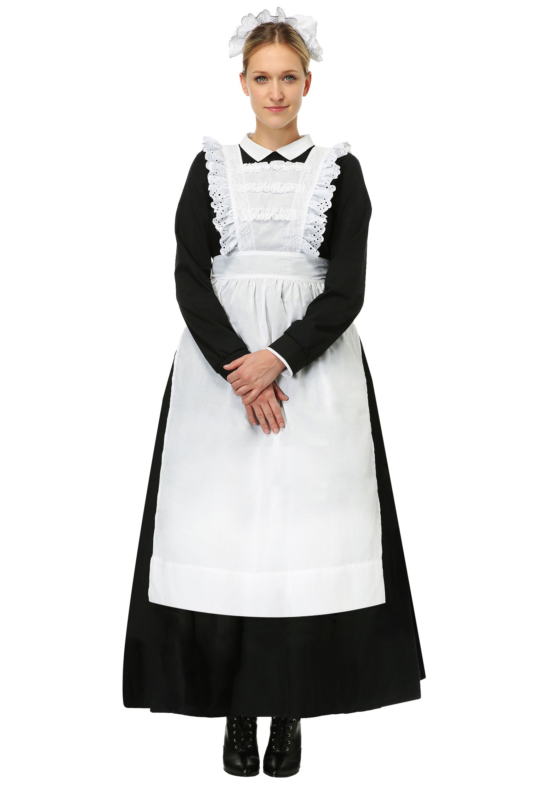 Traditional Plus Size Maid Costume For Women
