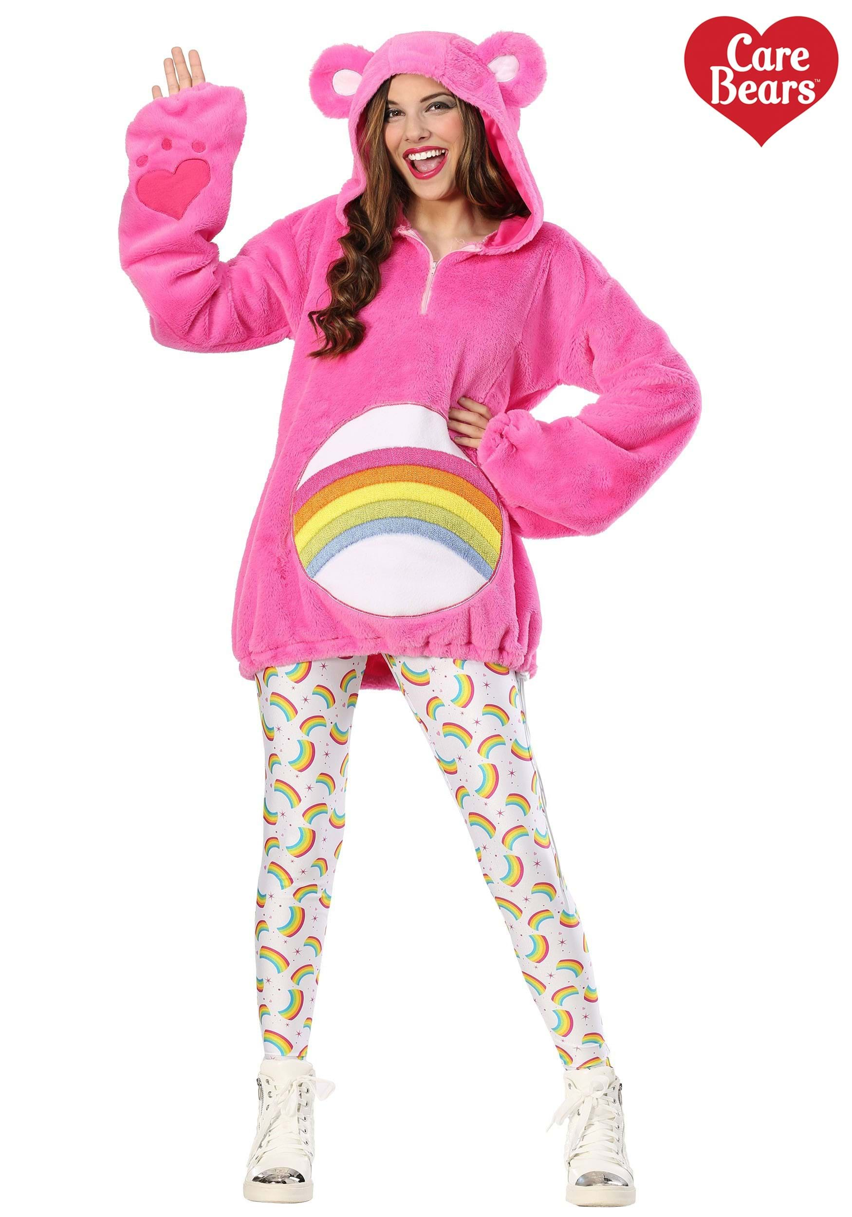 Care Bears Deluxe Cheer Bear Hoodie Costume for Women