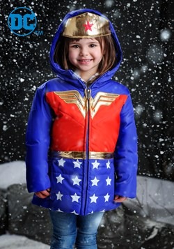 DC Comics Wonder Woman Girls Puffer Coat