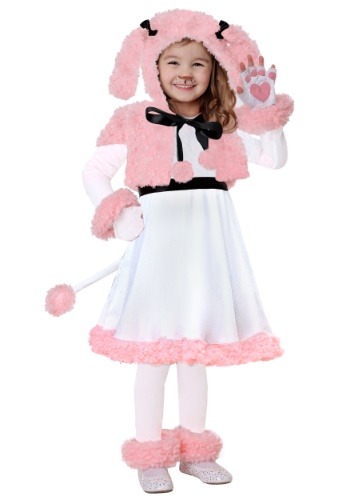 Click Here to buy Pink Poodle Toddler Costume from HalloweenCostumes, CDN Funds & Shipping