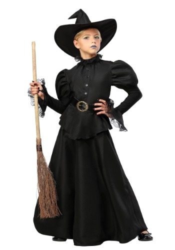 Classic Black Witch Girls Costume