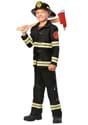 Kids Black Uniform Firefighter Costume