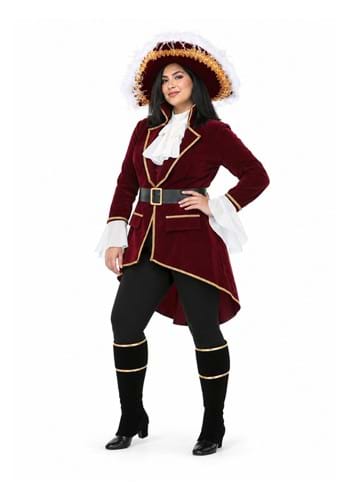 Plus Size Captain Hook Costume for Women upd