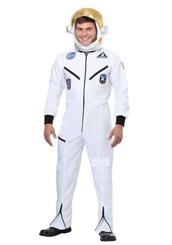 Adult White Astronaut Jumpsuit Costume