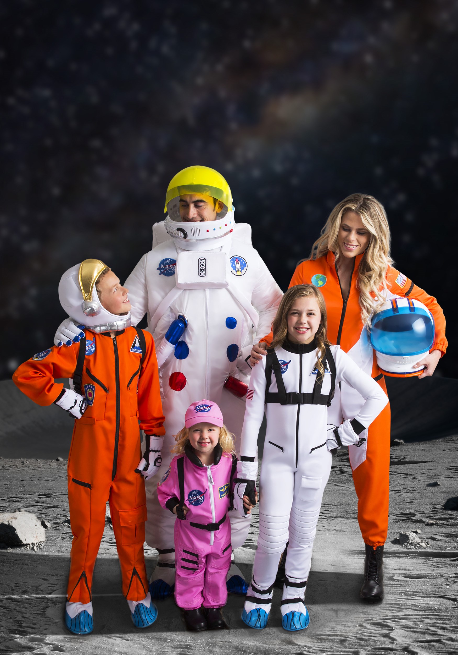Orange Astronaut Jumpsuit Kid's Costume