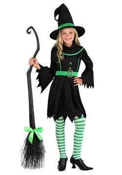 Girl's Emerald Witch Costume
