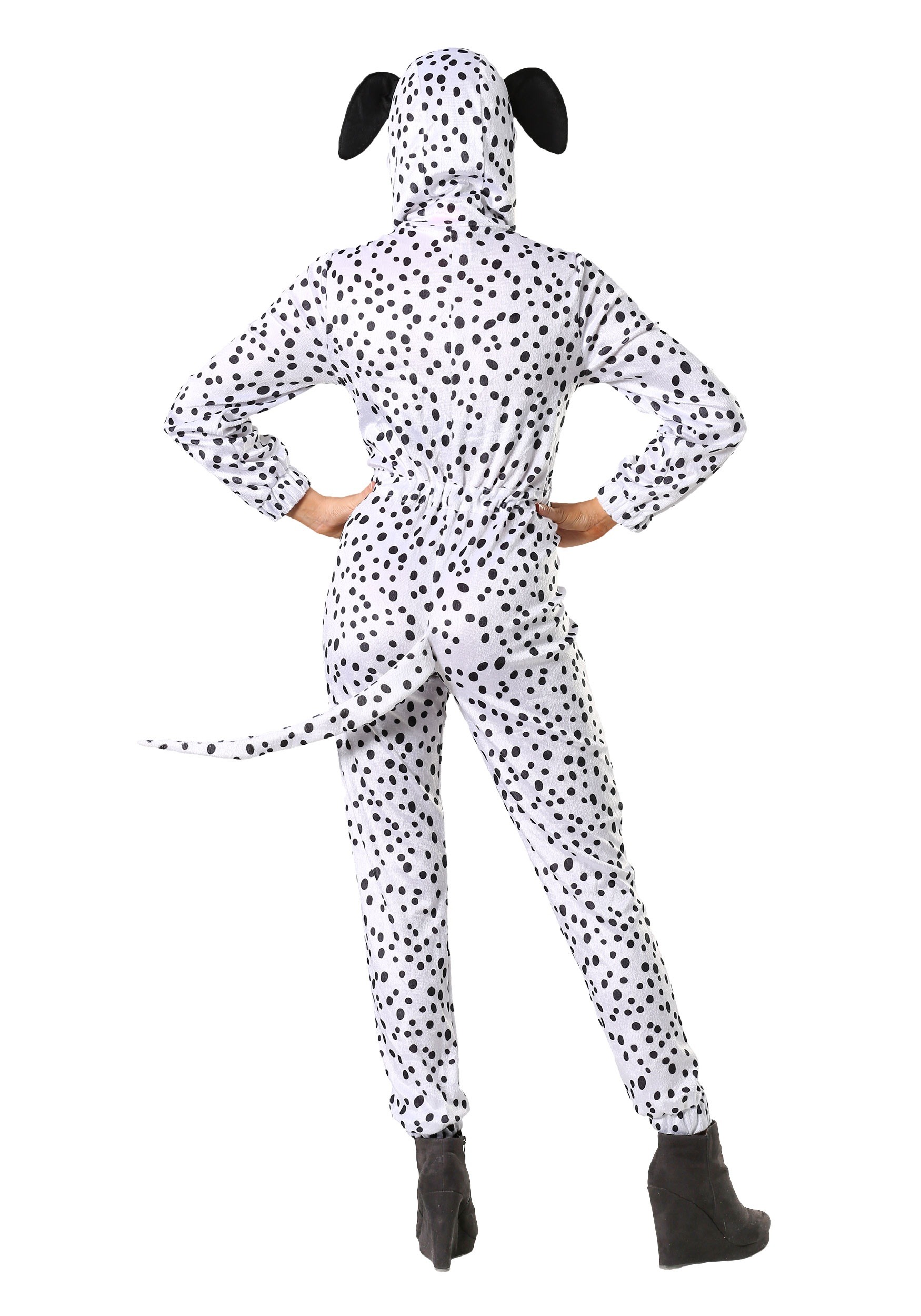 Cozy Dalmatian Costume Jumpsuit For Women