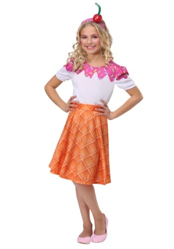 Click Here to buy Ice Cream Cone Girls Costume from HalloweenCostumes, CDN Funds & Shipping