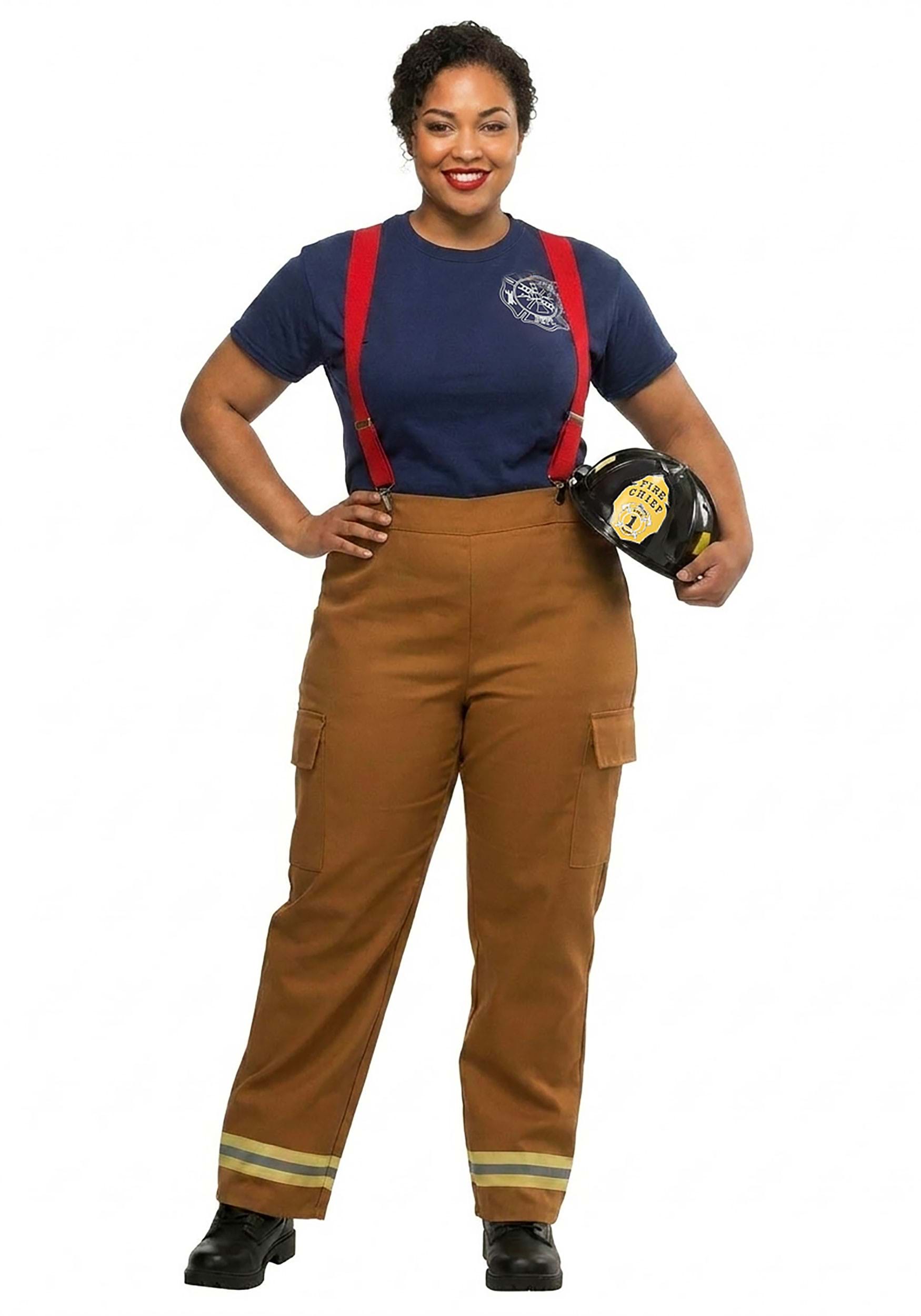 Fire Captain Plus Size Costume for Women