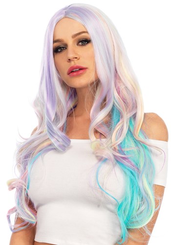 Click Here to buy Pastel Rainbow Wavy Wig for Women from HalloweenCostumes, CDN Funds & Shipping