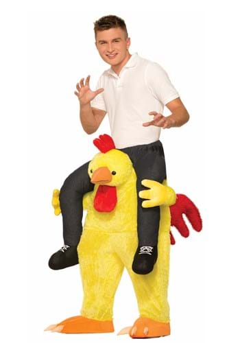 Click Here to buy Adult Chicken Fight Ride On Costume from HalloweenCostumes, CDN Funds & Shipping