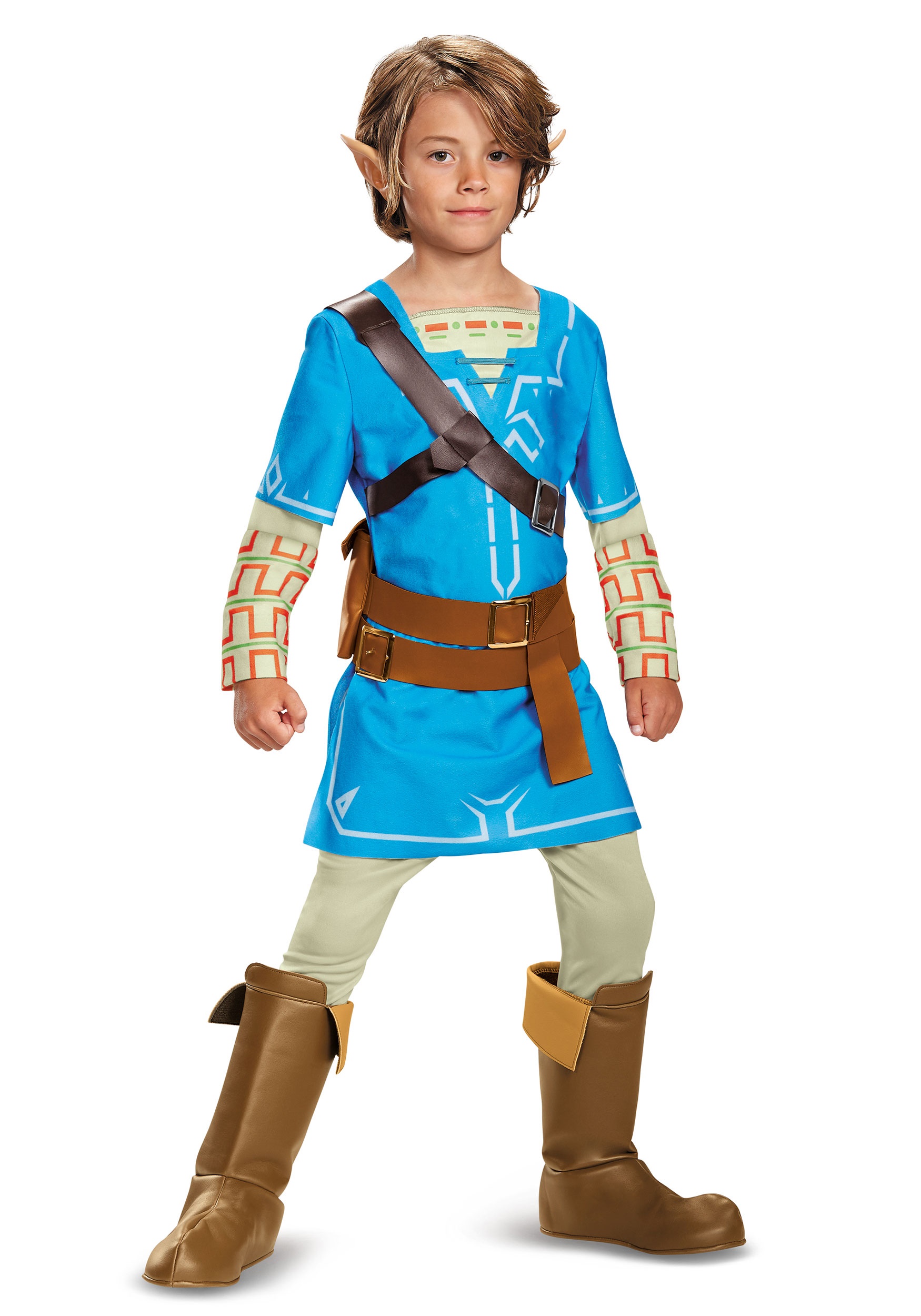 Legend Of Zelda Breath Of The Wild Link Deluxe Costume For Boys