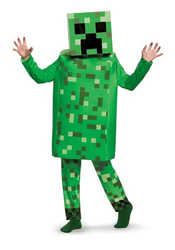 Click Here to buy Minecraft Creeper Deluxe Boys Costume from HalloweenCostumes, CDN Funds & Shipping