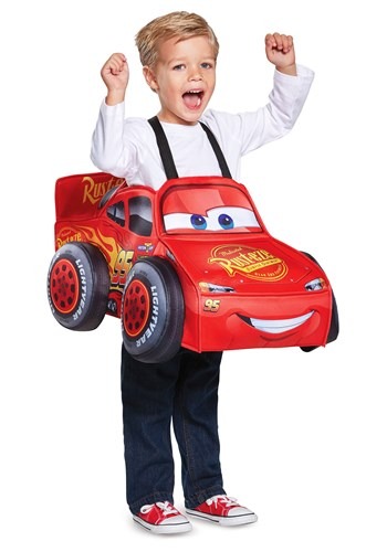 Click Here to buy Lightning McQueen 3D Toddler Costume from HalloweenCostumes, CDN Funds & Shipping