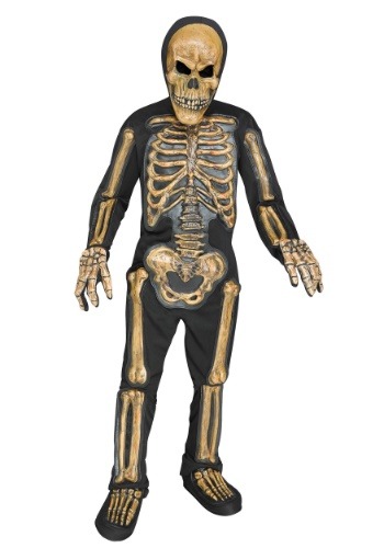 Relistic Skele-bones Costume for Boys