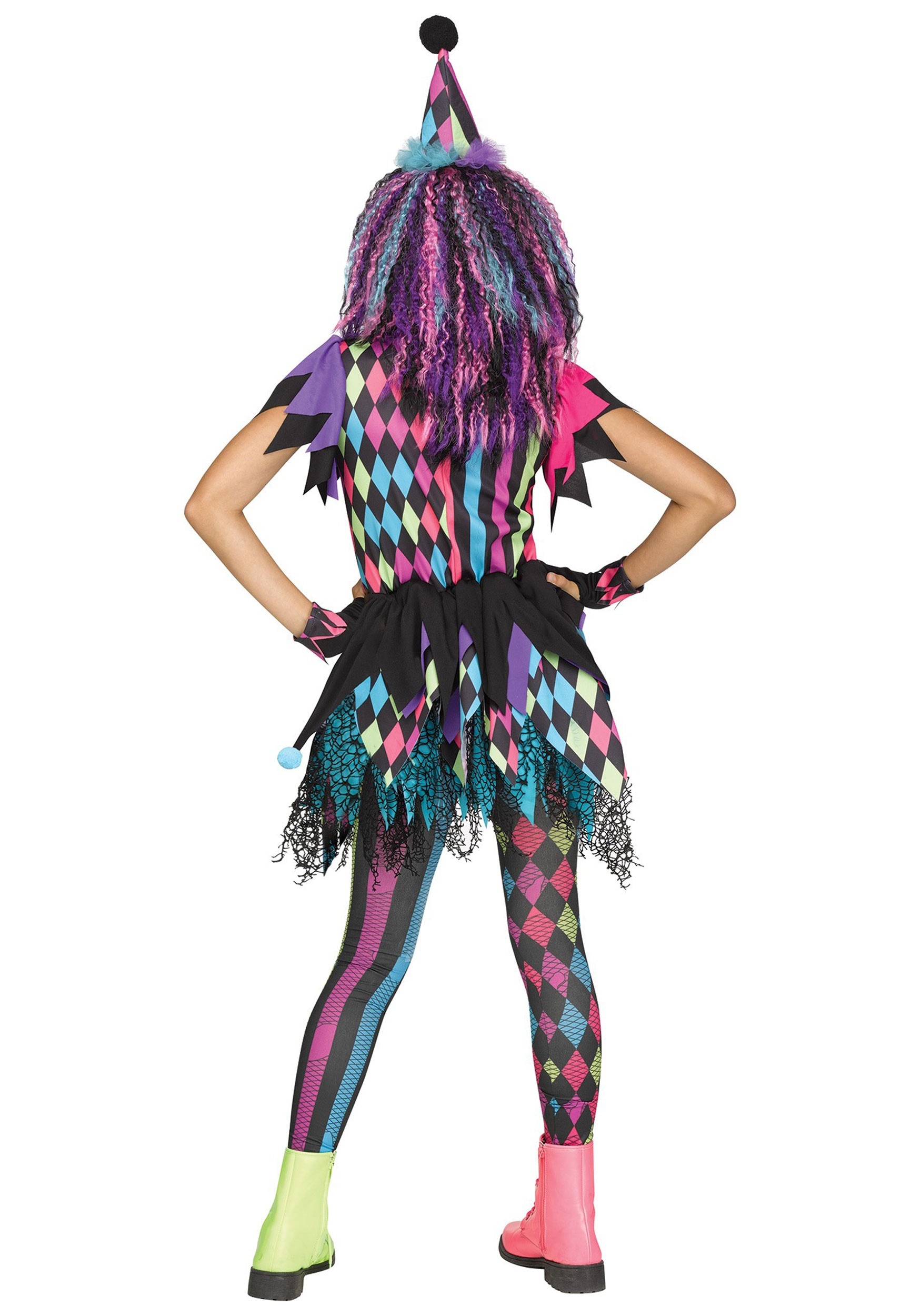 Twisted Circus Clown Costume For Girls