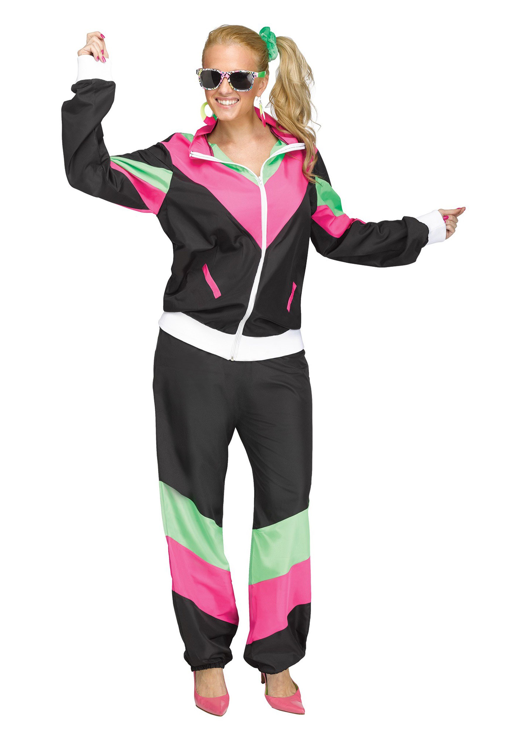 80's Track Suit Plus Size Costume For Women