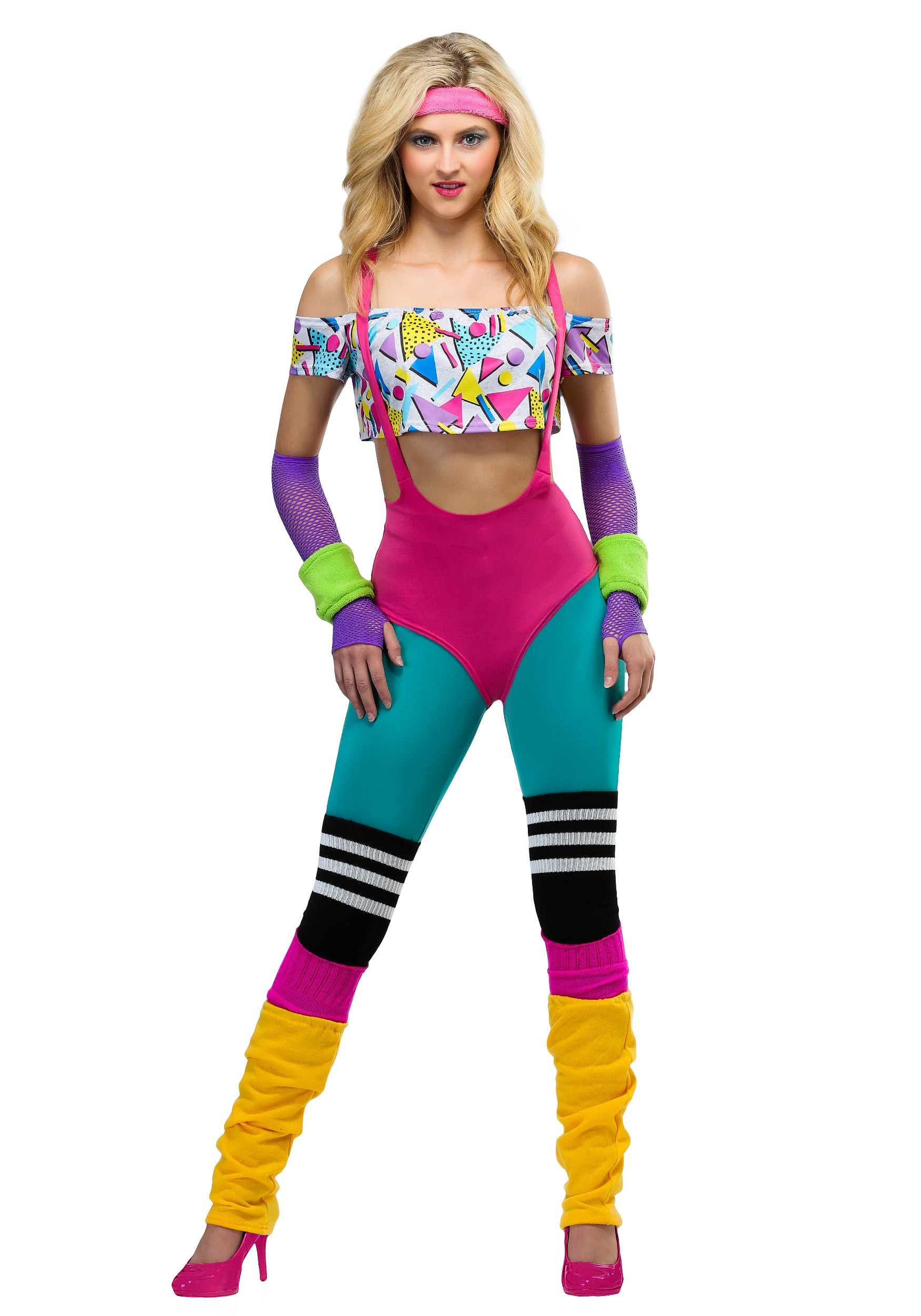 Work It Out 80s Costume for Girls Medium : : Clothing, Shoes &  Accessories