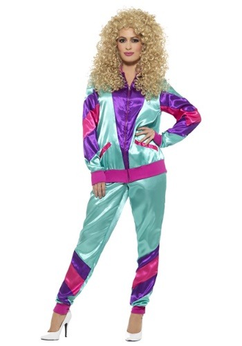 80s Tracksuit Womens Costume